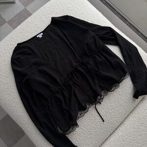 Garage Black Lace Trim Top